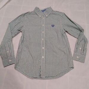 Chaps Button Up Plaid Shirt Medium 10/12